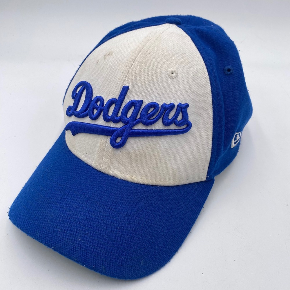 LOS ANGELES DODGERS New Era 39THIRTY Hat Mens L/XL Blue White Cooperstown MLB